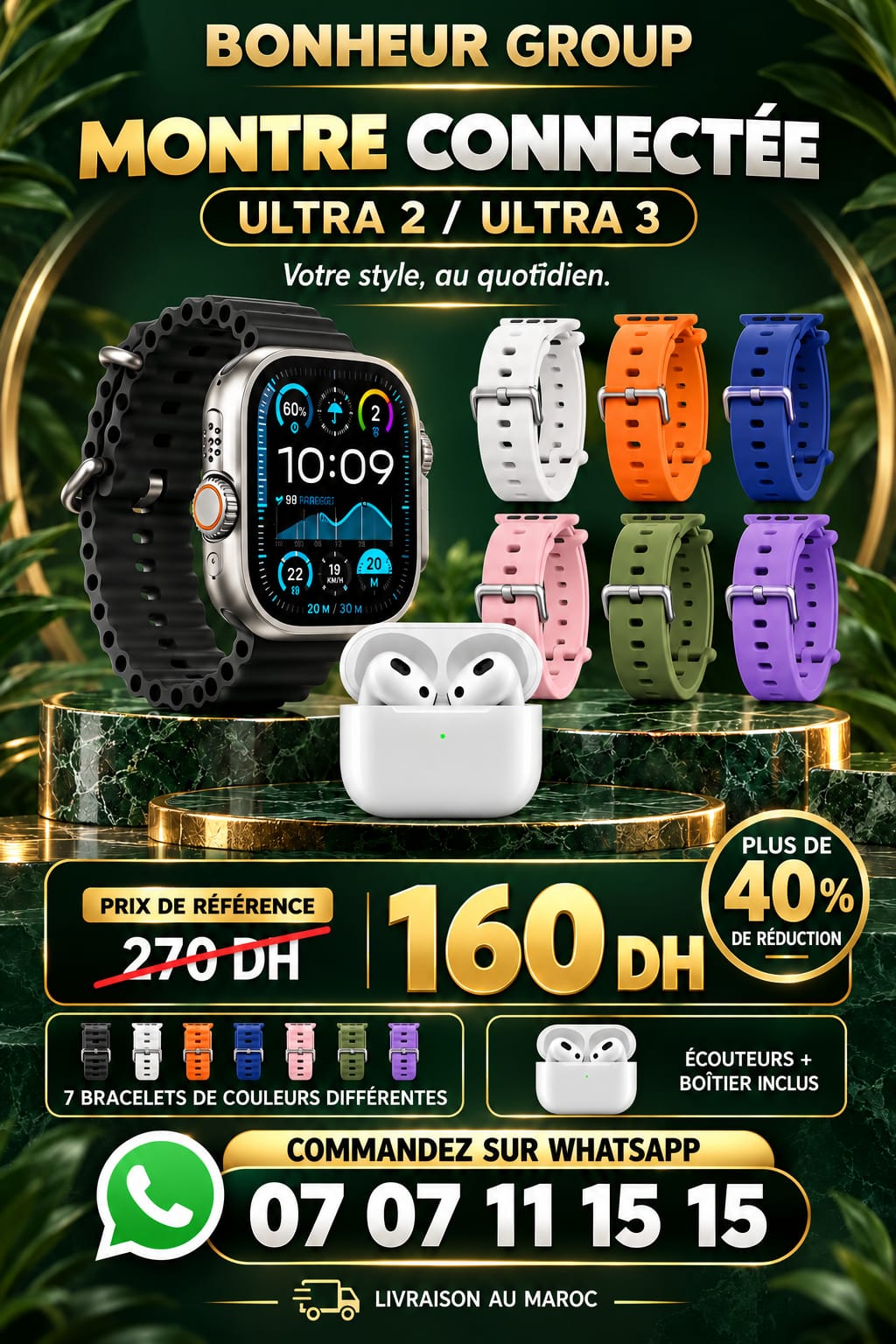 Montre connectée Ultra 2 / Ultra 3