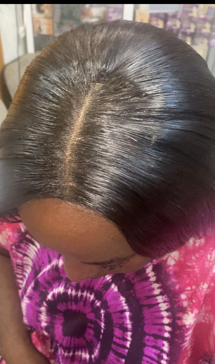Un montage  tissages avec closure - image 1